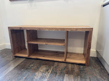 Load image into Gallery viewer, Handmade Rustic Shoe & Welly Rack Storage Bench – Bespoke Solid Wood, Entryway Hallway Organiser