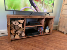 Load image into Gallery viewer, Handmade Rustic Television Stand - Custom Media Cabinet with Free Delivery