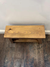 Load image into Gallery viewer, Handmade Rustic A-Frame Side Table / Milking Stool / Farmhouse Furniture / Bathroom Storage / bedside table /