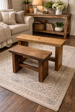 Load image into Gallery viewer, Bespoke Handmade Rustic Seat Bench  - FREE DELIVERY
