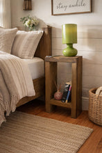 Load image into Gallery viewer, Rustic solid Wooden Handmade Side Table, Farmhouse Bedside, Hallway Table
