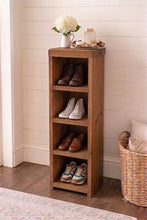 Load image into Gallery viewer, Handmade Bespoke Rustic Shoe &amp; Welly Rack Storage Bench, Entryway Hallway Organiser
