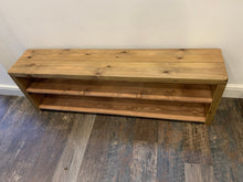 Load image into Gallery viewer, Rustic Shoe Rack / Boot Storage Bench
